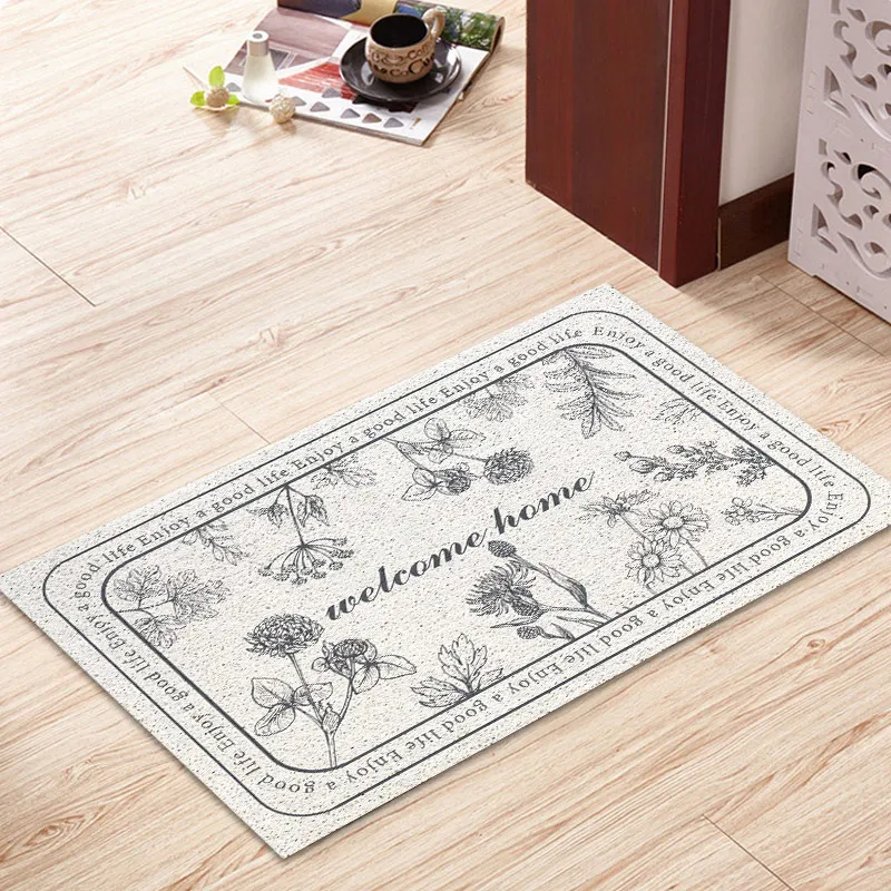 Bouquet floor mats retro entrance door mats indoor home living room mats custom