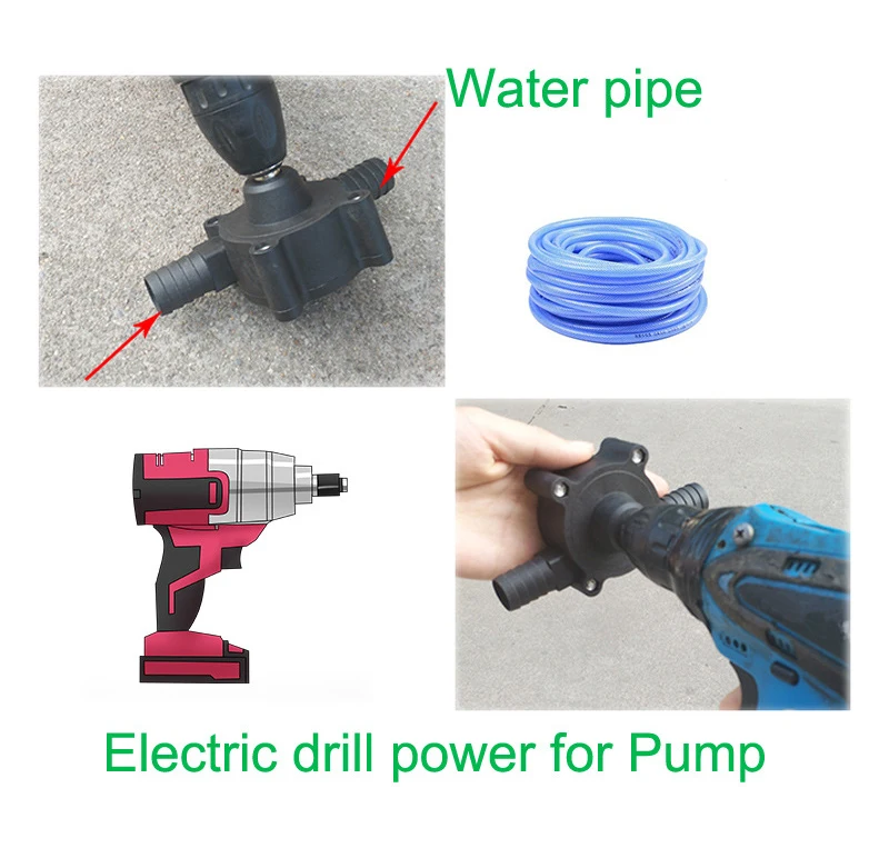 Air Pump Electric drill drive pump Oil Water Fluid Miniature Self Priming Transfer Pump