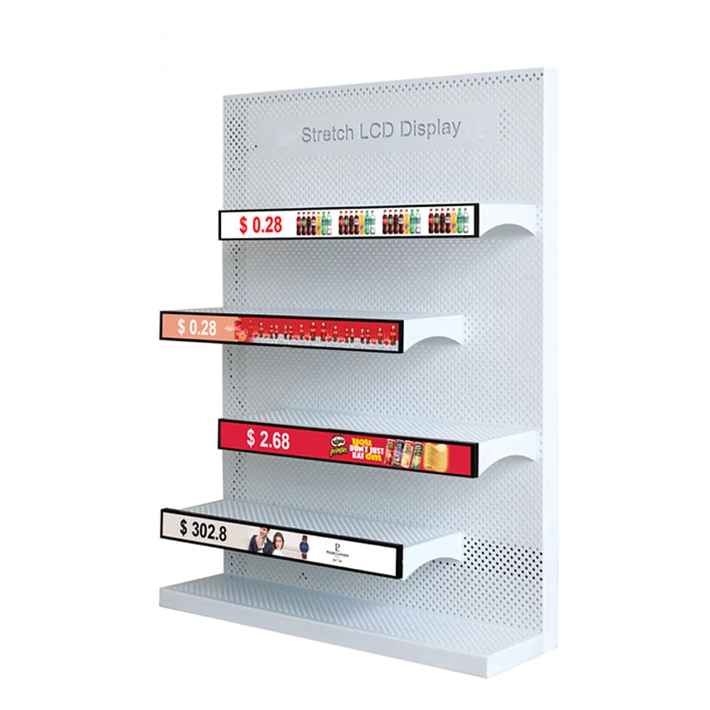 Smart Led Display Ads Player Led Digital Price Displays Ultra Wide Bar Lcd Screen Display Touch Screen Advertising Player