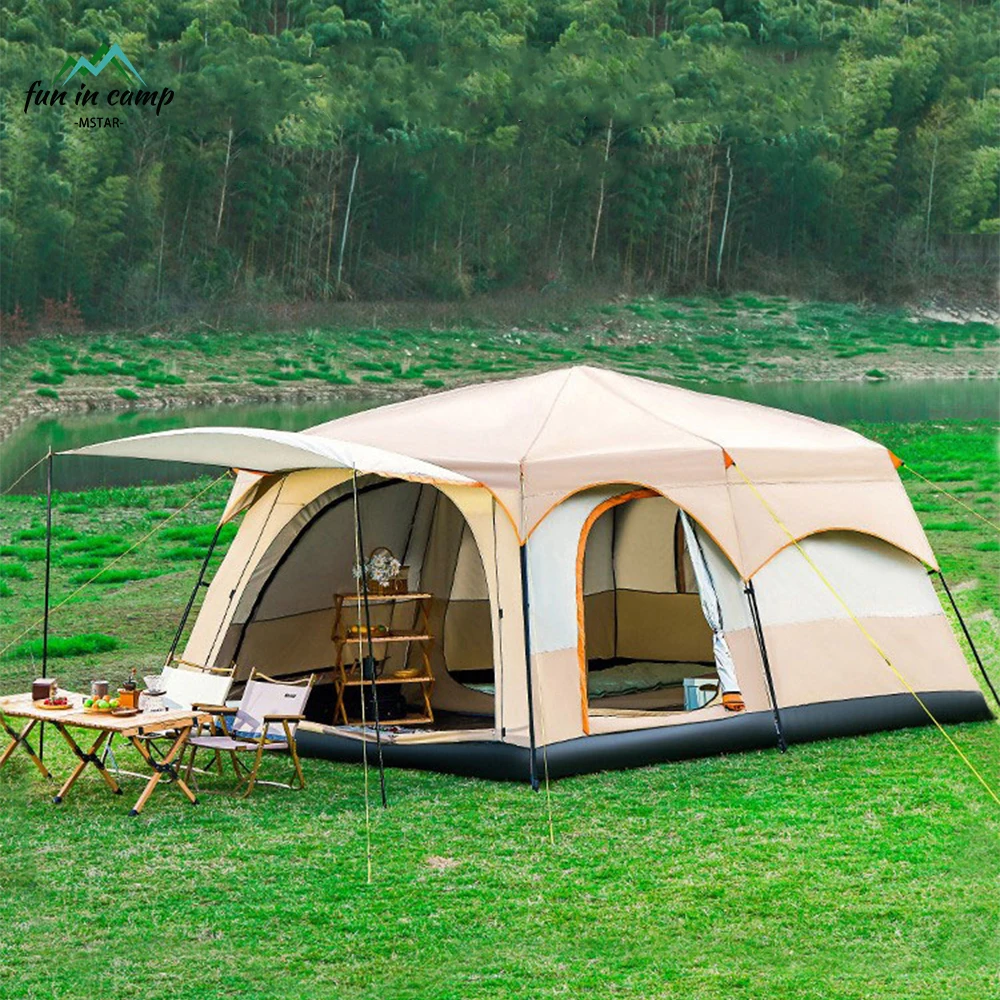 Big Extra Space Glamping Tent 8-10 Persons Camping Tent For Events