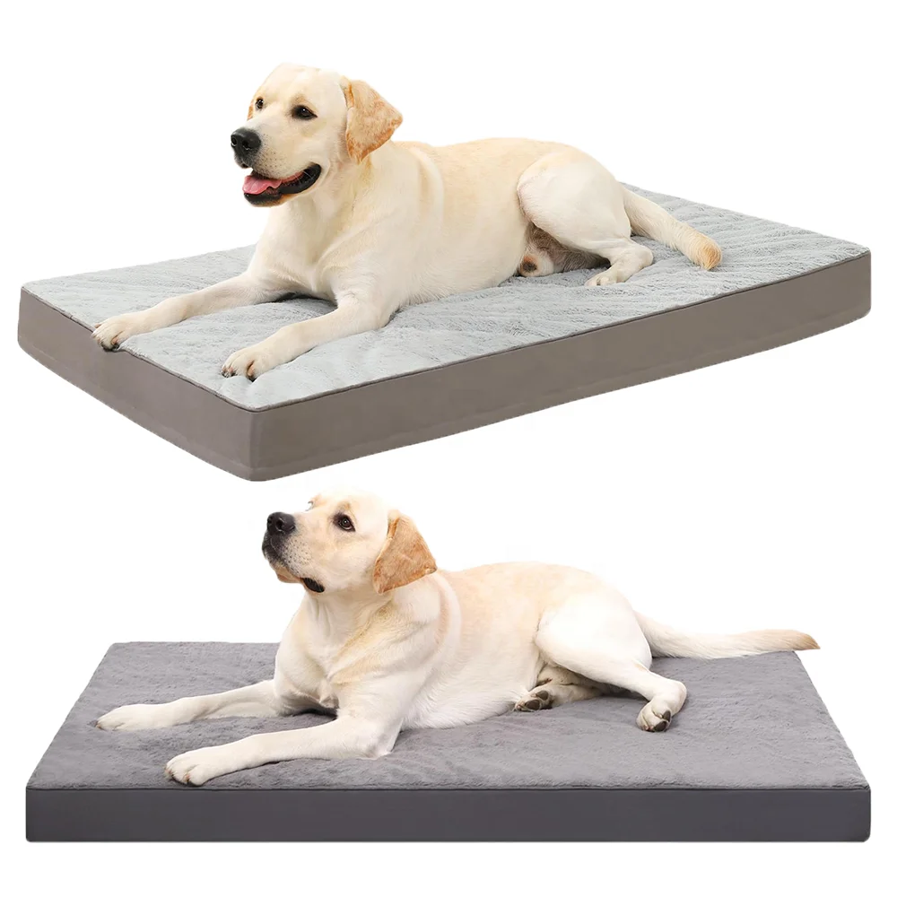 High Quality Removable Cover Indestructible Chew Proof Orthopedic Dog Bed for Large Dogs