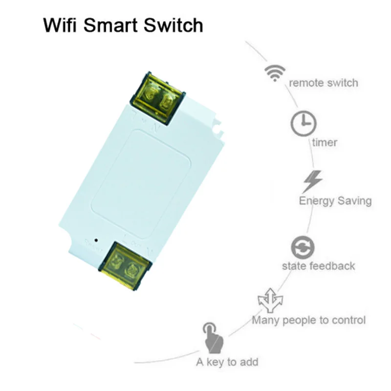 Smart Home Tuya App Remote Control wifi smart wireless Switch Wi-Fi Relay Module Alexa google home smart circuit breakers