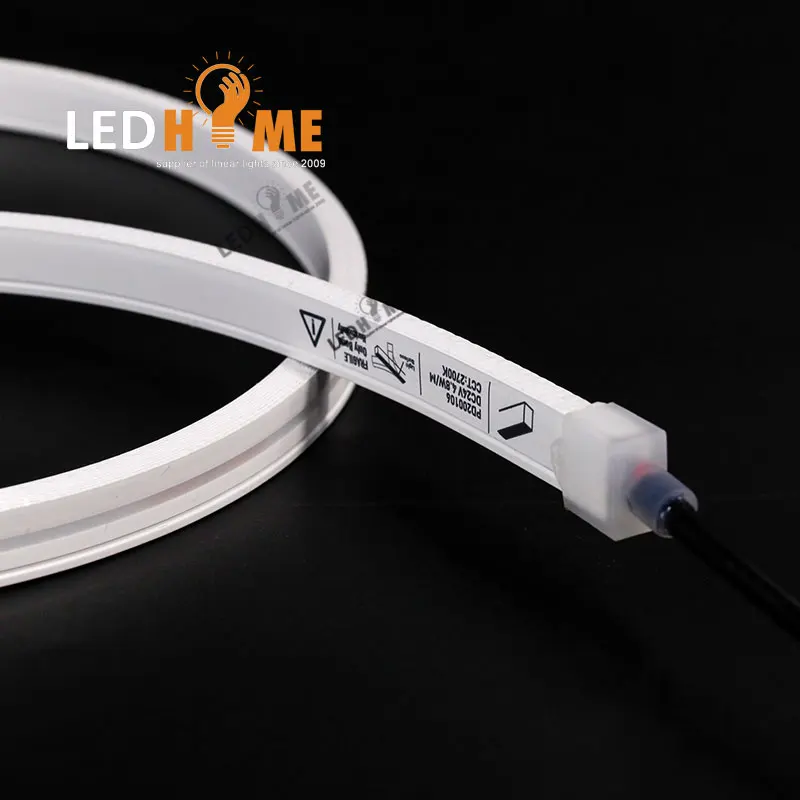 Набор силиконовых неоновых светодиодных лент SMD2835, 12 В, 06 х12 мм, 120 светодиодов/м