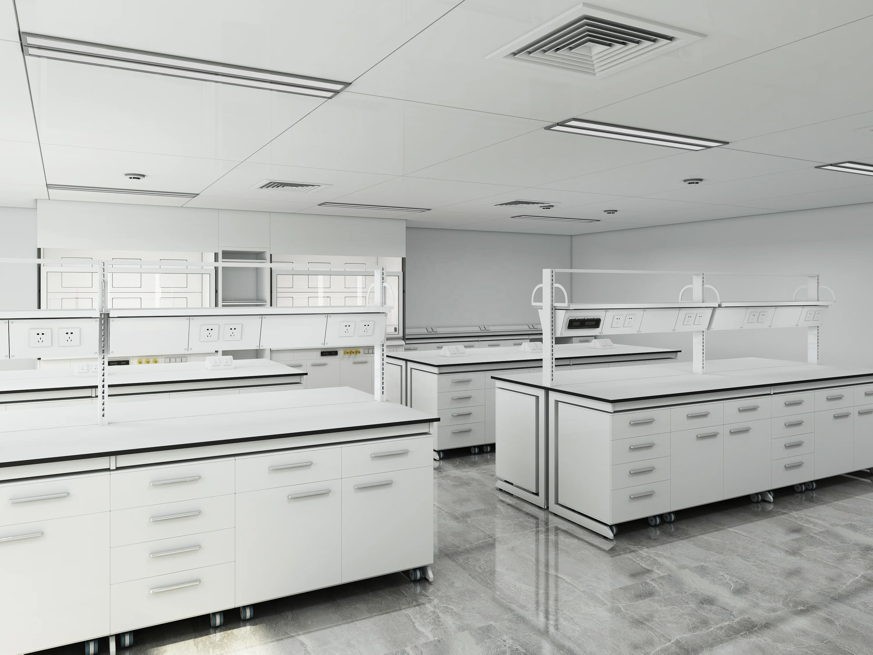 OEM laboratory equipment desk furniture microbiology lab furniture lab tables casework bench