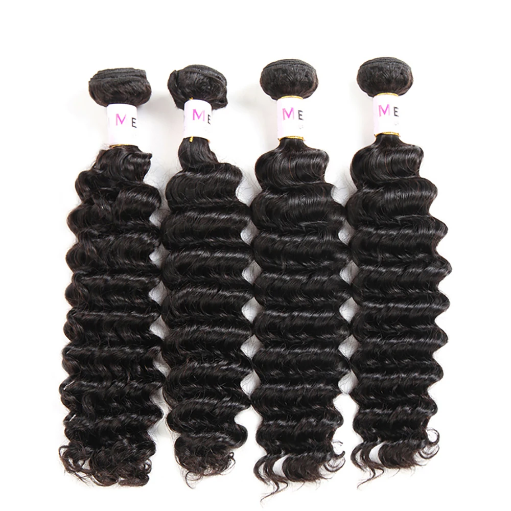  Глубокая волна 3 человеческие волосы пучок с 13x4 13x6 Швейцарский Кружевной фронтальный