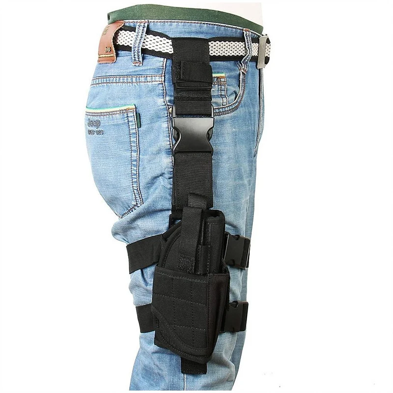 Custom Outdoor Tactical CS Training Gaiter Leg Bag Multi-action Camo Quick Draw Hunting Bag Portable combined Waist kit