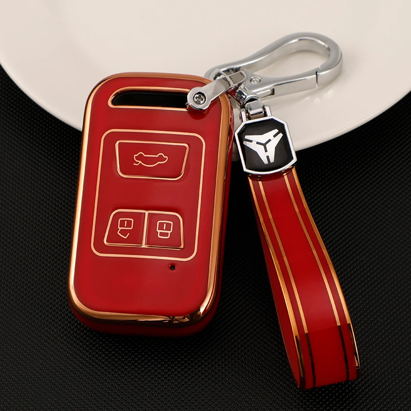 Free Sample for Chery Tiggo 8 Arrizo 5 Pro Gx 5x eQ7 for Chery Tiggo 7 Pro 2020 Soft TPU Car Key Cover Case Keychain Accessories