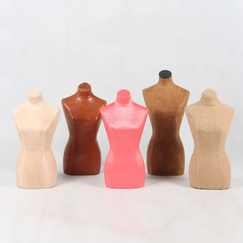 fashion cotton covered mini bust neckform mannequin for jewelry display