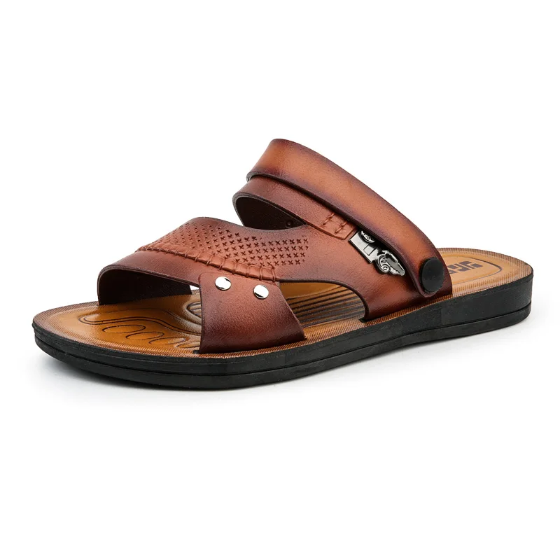 NEW models wholesale summer beach sandals for men outdoor flat shoes cheap business arab slipper casual shoes factory oem