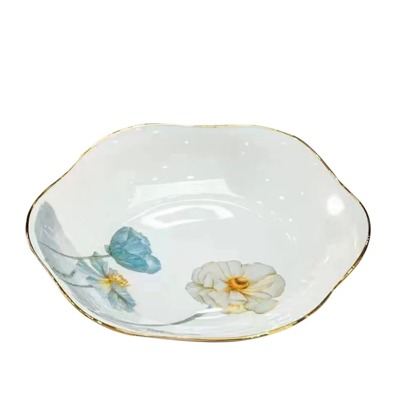 High Quality Royal Luxury Luxury Wedding Dinnerware Fine Bone Porcelain Tableware China Dinner Sets