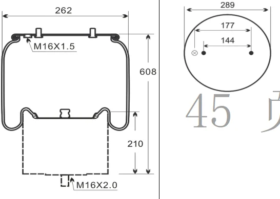 yitao air spring firestone air spring for truck Scania 1379393 continental air spring 4913NP04
