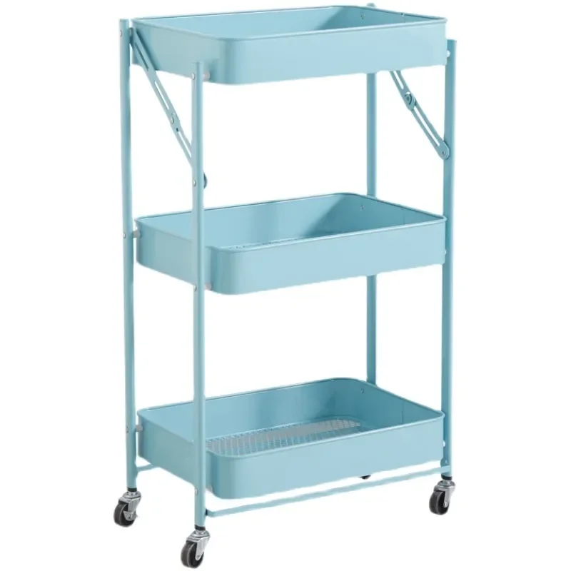 Hot Sale Manufacturer Dining Room 4 Layers Metal Kitchen Trolley Cart Rack OF Kitchen Cart Furniture