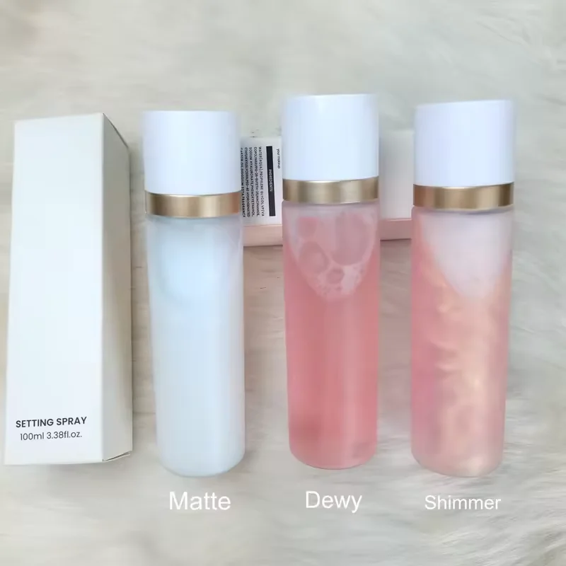 Private Label Makeup Shimmer Fixing Spray Waterproof Moisturizing Makeup Dewy Setting Spray