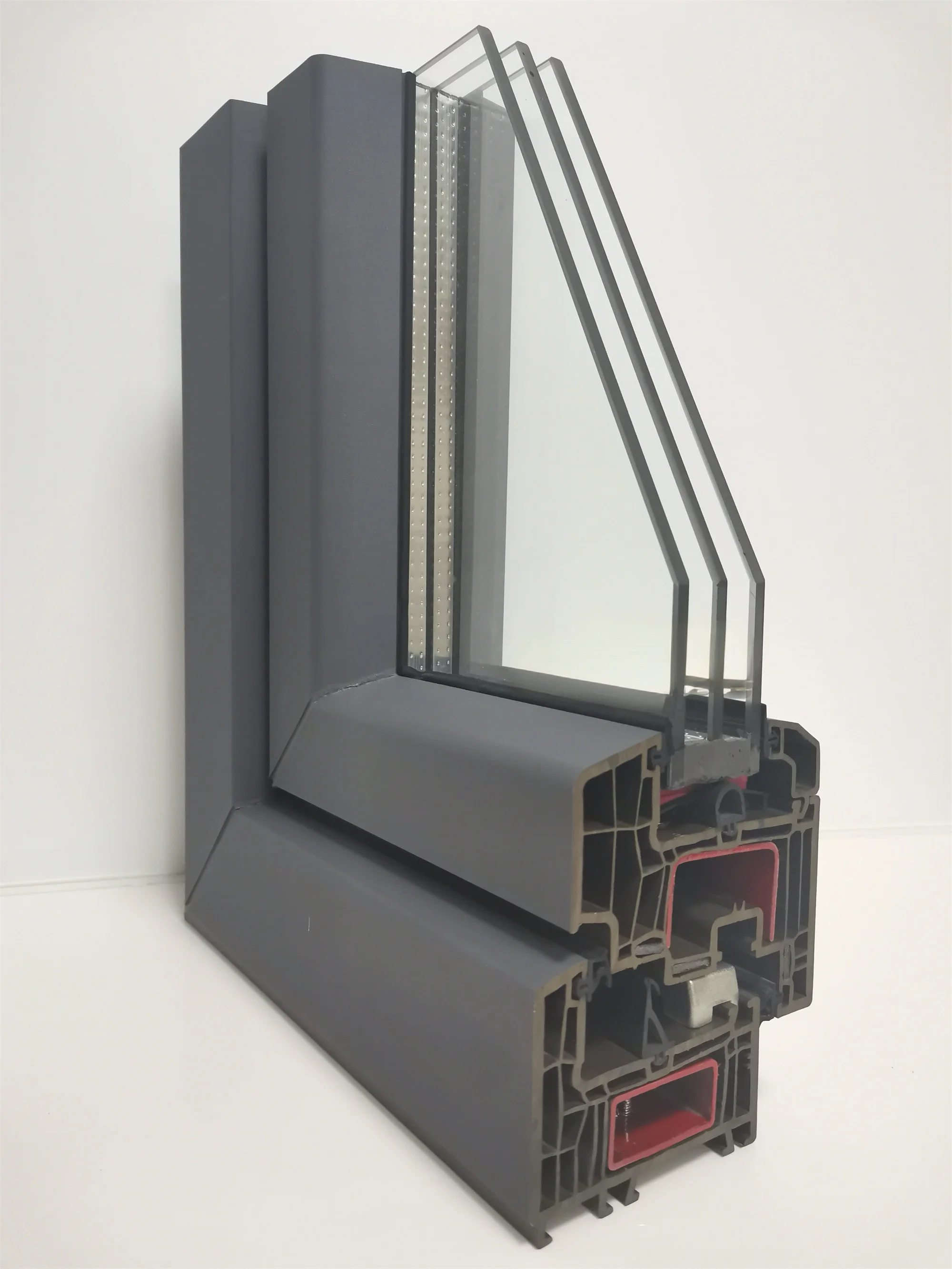 Европейский профиль створки Upvc экструзионные оконные пластиковые профили
