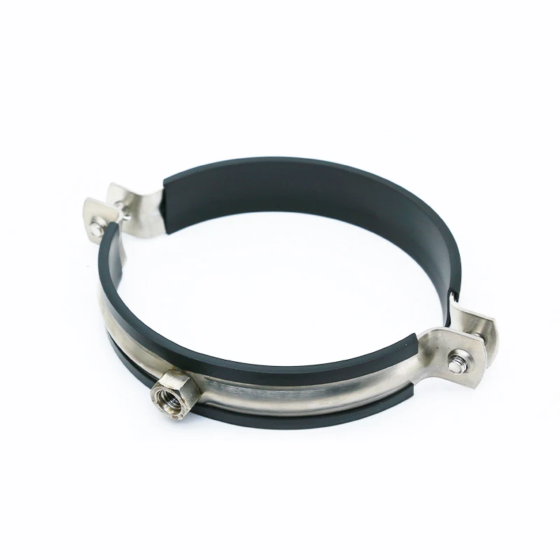 Heavy Duty Pipe Support Rubber Lined Hose Clamp Of Quick Release Fixing Pipe Clamps