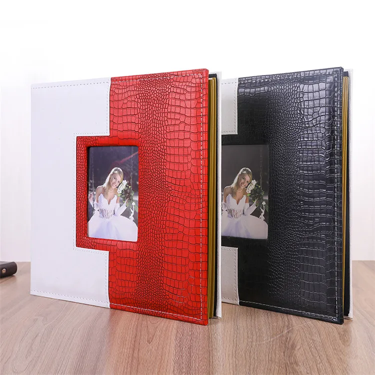 High quality leather home decoration DIY albums book stamp collecting album pullar album