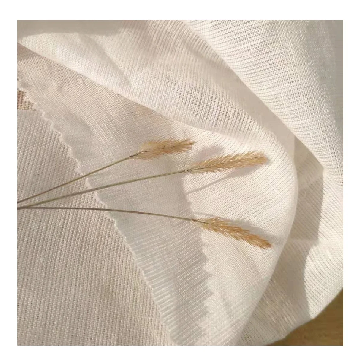 Unique 100% Flax linen fabric Stone wased PFD greige fabric for sofa and cushion pure linen fabric