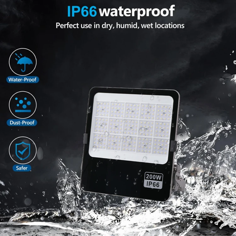 Best Seller High Quality 50W 100W 200W 300W 400W 600W Angle Adjustable Ip66 Waterproof Die Cast Aluminum Led Flood Light