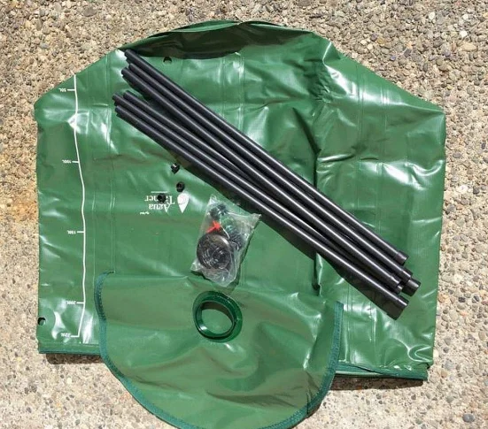 Portable Rain Barrel Water Collector Tank Collapsible Runoff 66 Gallon