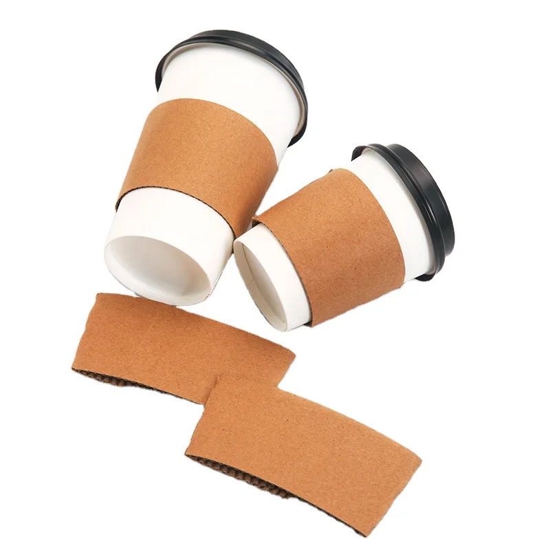 Economical Custom Design Disposable Custom 16 Oz Paper Disposable Coffee Cup Sleeve