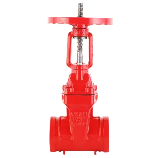 high quality factory manufacture Z81X-16Q  grooved flanged ductile iron rising stem gate valve