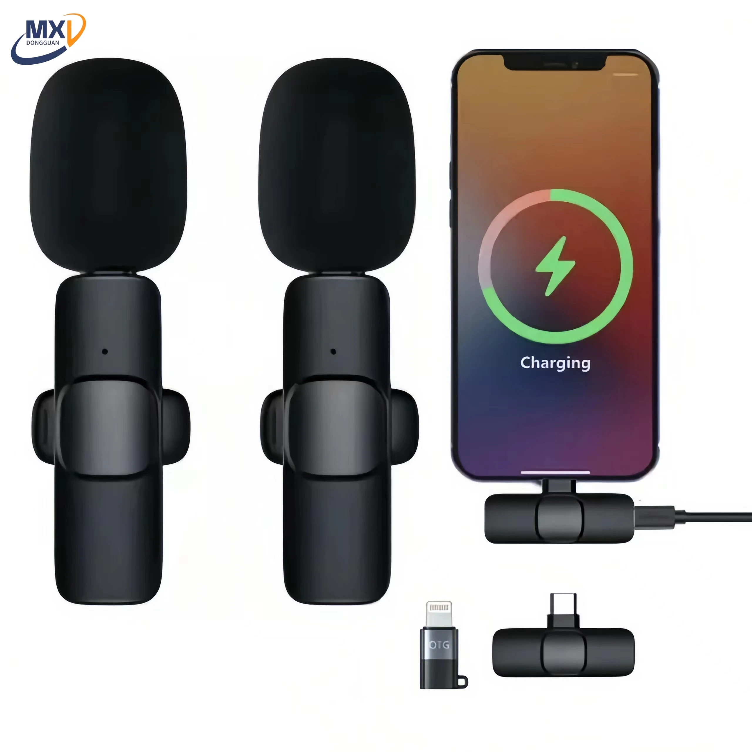 Микрофон для шумоподавления Lavalier Lapel K8 K9 2 в 1 беспроводной микрофон для Liverstreaming Vlog