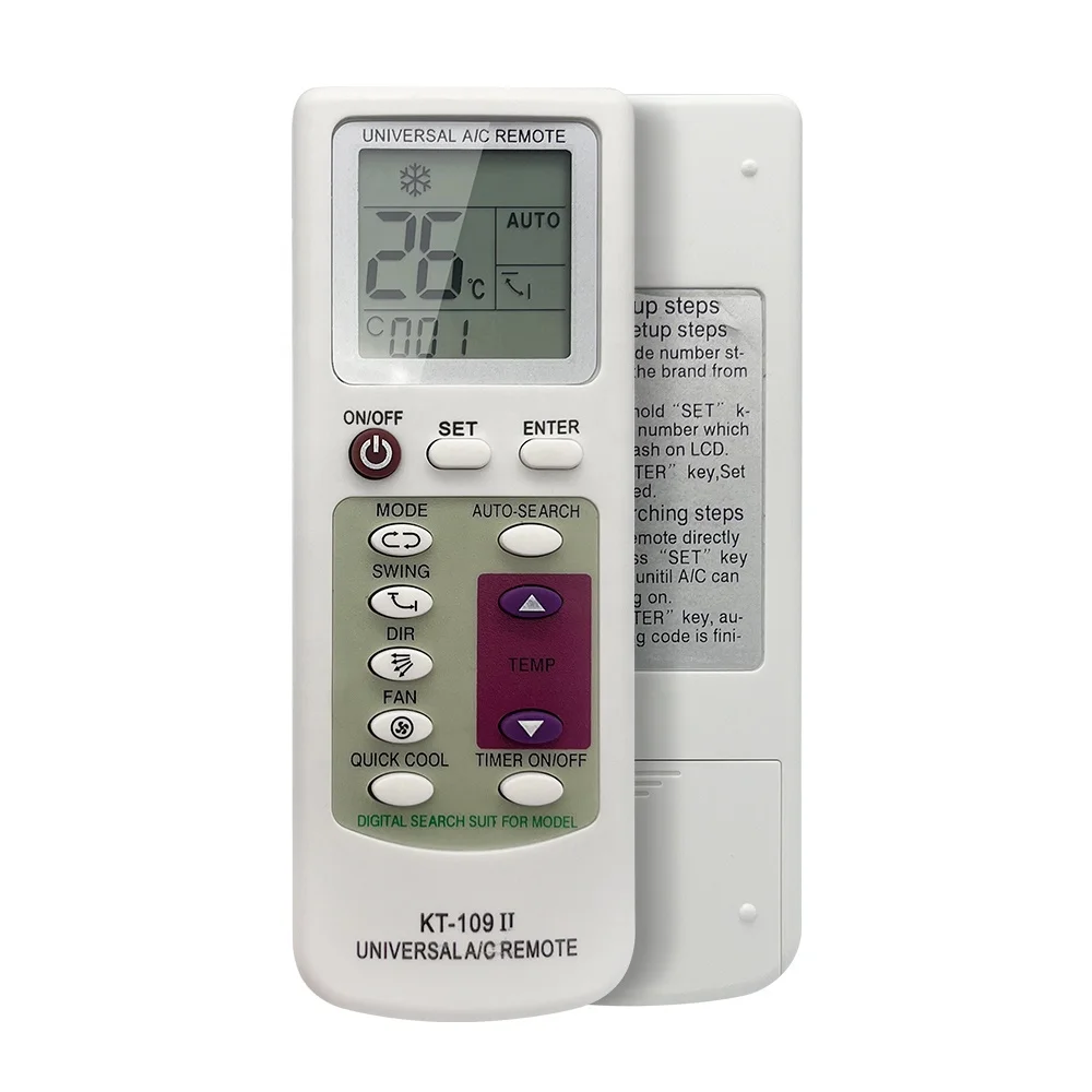 New Universal AC Remote Controller KT-109 II  air Conditioner Part air Conditioner Spare Parts Air Conditioner Remote Control