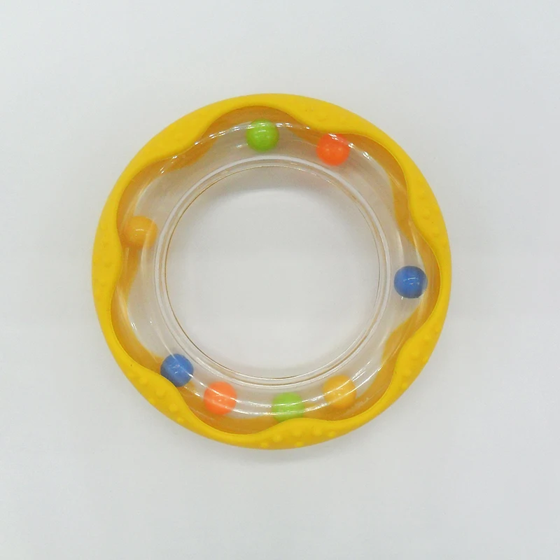55mm Plastic Rattle Teether Rings for baby car