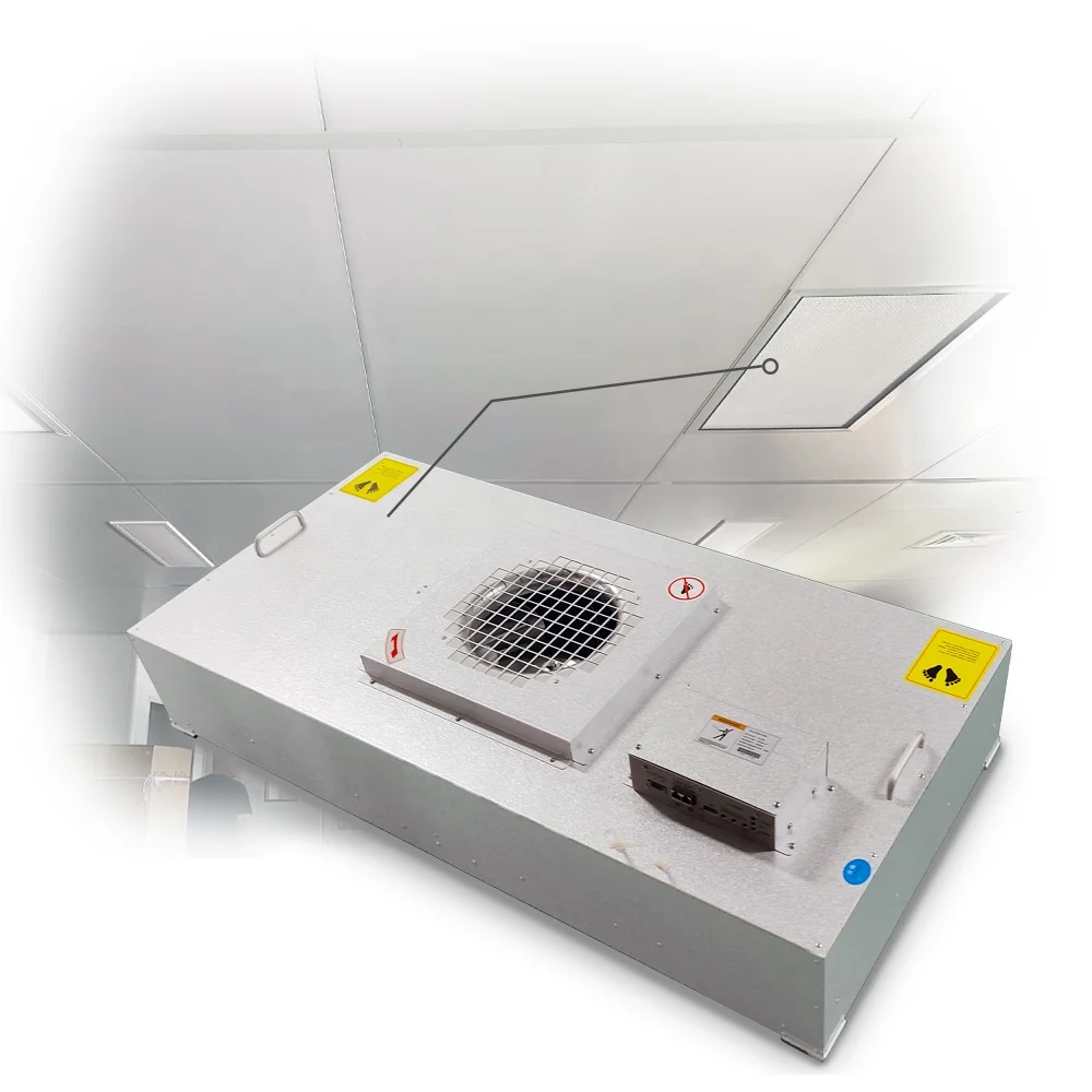 Professional Large Air Flow iso 5 ffu fan filter unit Laminar Flow for Clean Room Ventilation