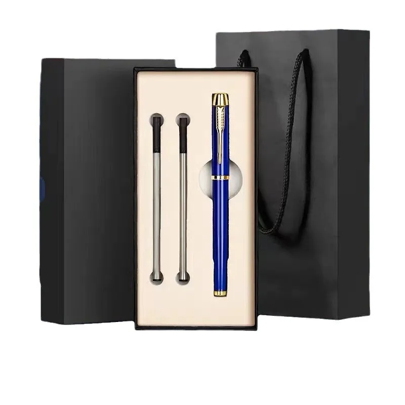 Heavy Metal Gel Pen with Business Logo Practical Printing for Men Graduation Gift with Gift Box