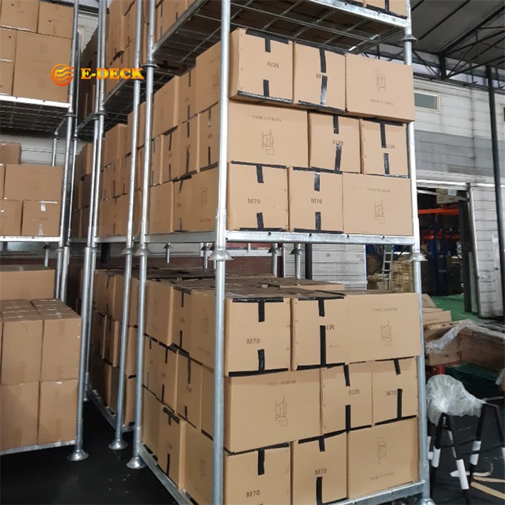 Chinese supplier warehouse collapsible transport system storage steel pallet for cold storage