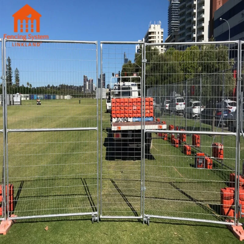 High quality 6ft australian hot dip galvanized free standing temporary fence for sale
