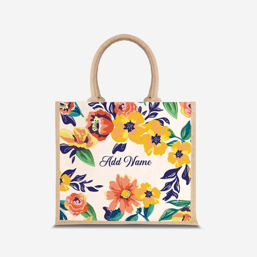 Custom Printed Logo Shoulder Strap Plain Grocery Shopping Promotional Hessian Burlap Jute Tote Bag For Advertising