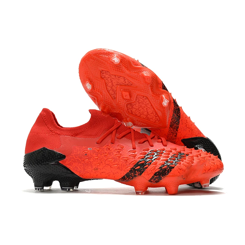Men Soccer Shoes Custom Long Spikes Artificial Grass Outdoor Athletic Cleats Lightweight predator Soccer Boots