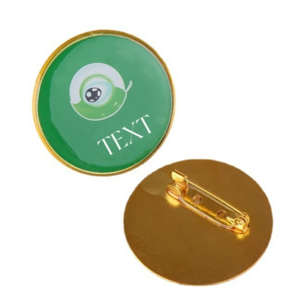 Factory Wholesale Round Tinplate Badge Buttons Custom Printed Logo Blank Metal Badge Pins Button Brooch Badge For Promotion