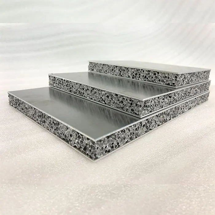 foamed aluminum sandwich panels for wall claddig