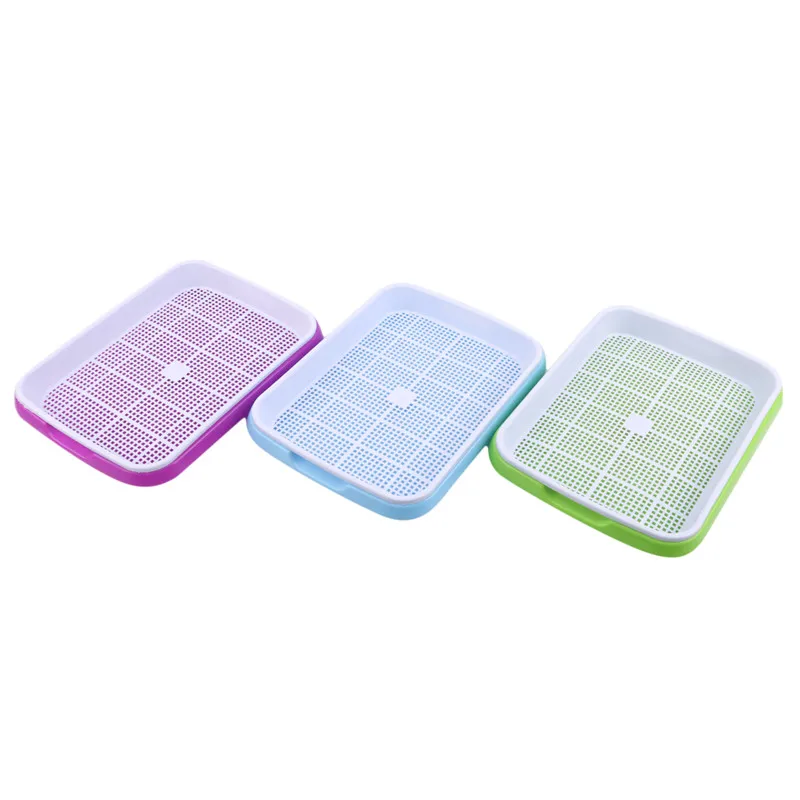 Cheap price durable reusable plastic seedling  planting tray gmicrogrreen tray ermination tray
