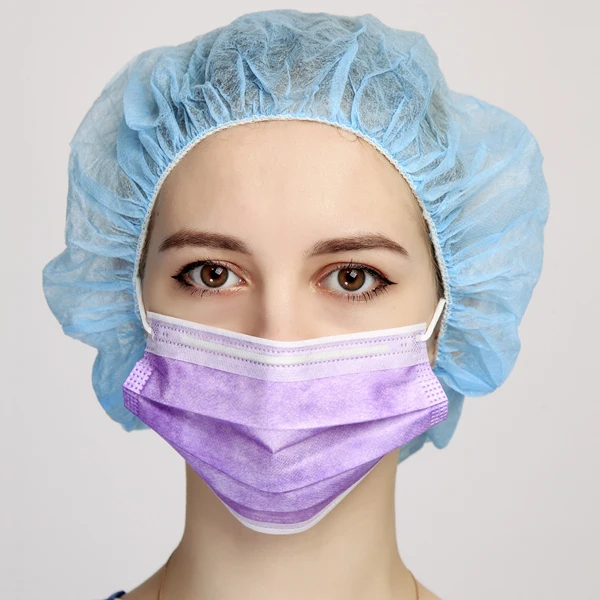 Wholesale disposable earloop multi color disposable 3ply medical face masks ASTM  LEVEL 3 face mask