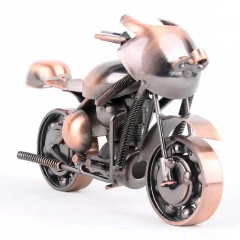 Mettle New Arrival Fashion Home Decoration Metal Crafts Ornaments Iron Handmade Motorcycle Model For Promotion Gift