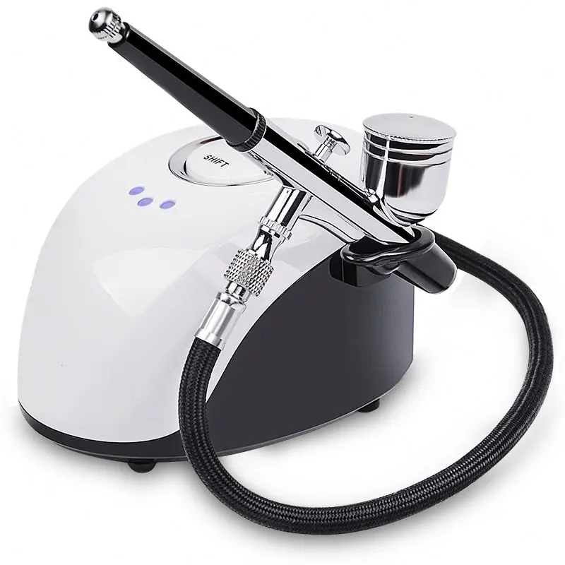 
110-240V Large flow and high pressure Private Label Portable Rechargeable Airbrush For Bakery Makeup Tattoo Ink 