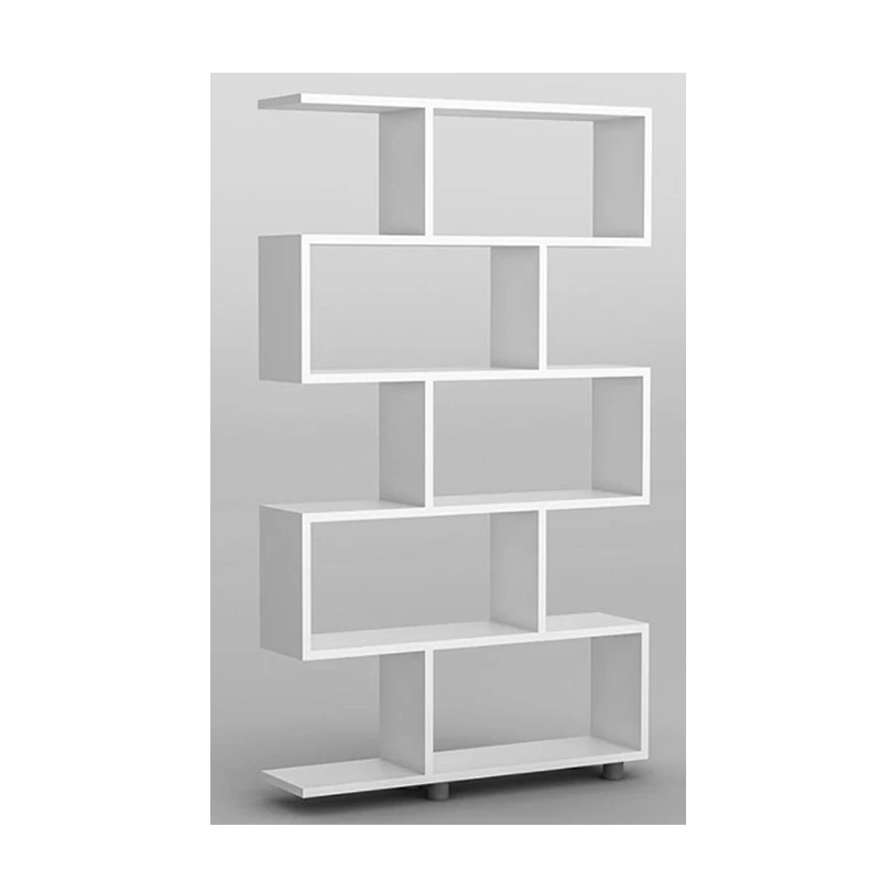 
5 Tiers wooden library block Book Shelves indoor Bookcase Books Organization storage Display Rack for home office decoration 