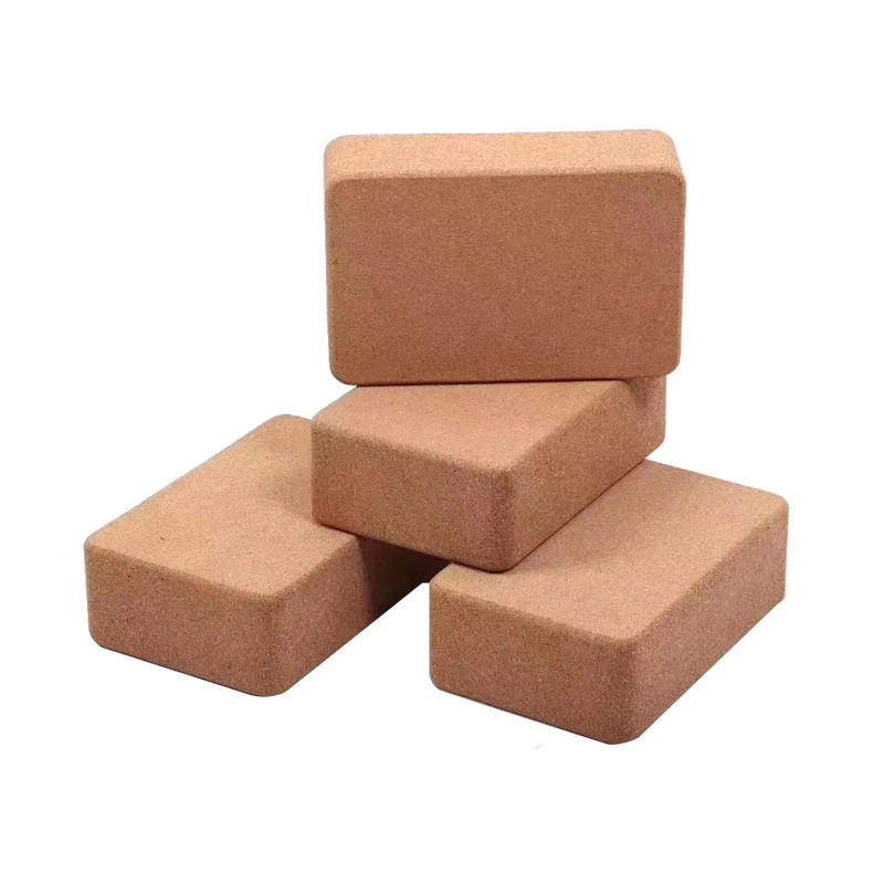 
Natural Yoga Block Cork BRIK Wooden Cusotm Logo Size 3*4.7*9inch 3*6*9inch 4*6*9inch 