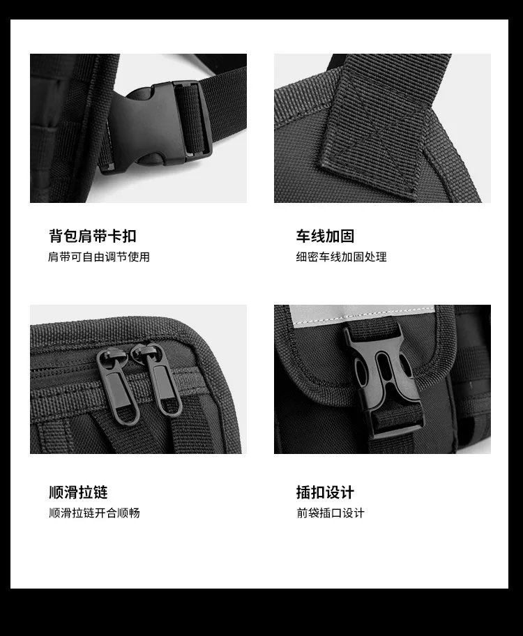 China Factory Price Golden Supplier Fitness Fashion Waterproof And Durable Leather Training Running Jogging Sport Men Chest Bag