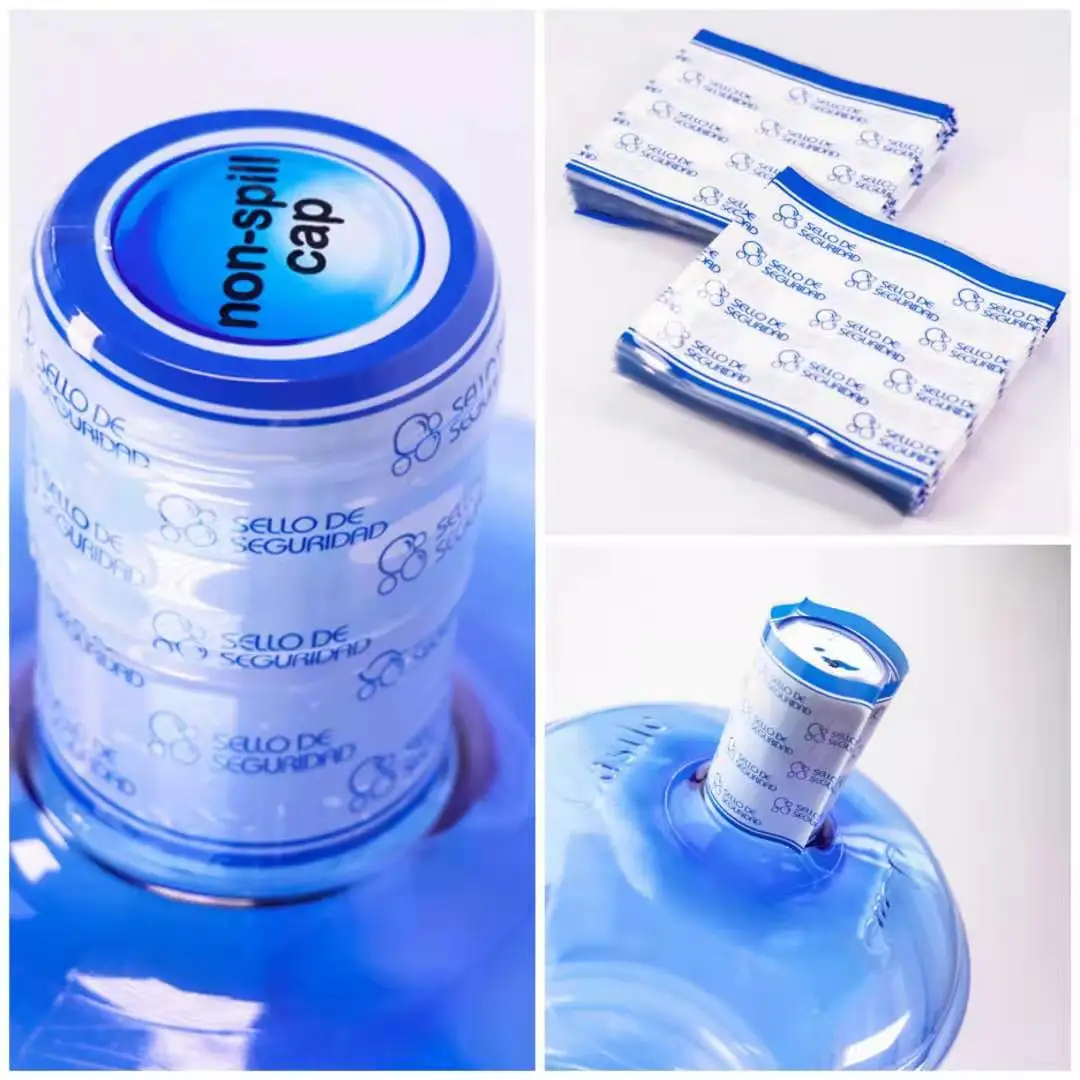 Zhejiang Taizhou PVC plastic heat shrink sleeves label for 5 gallon bottle cap label