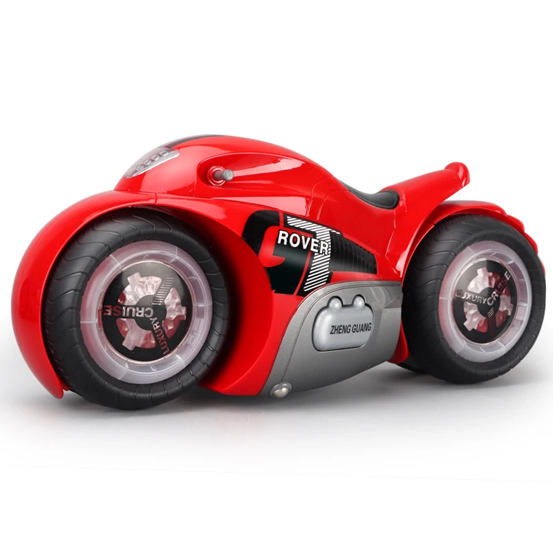 2.4G cool light Boy Gift charging toy remote control stunt drift off-road motorcycle remote control toy car