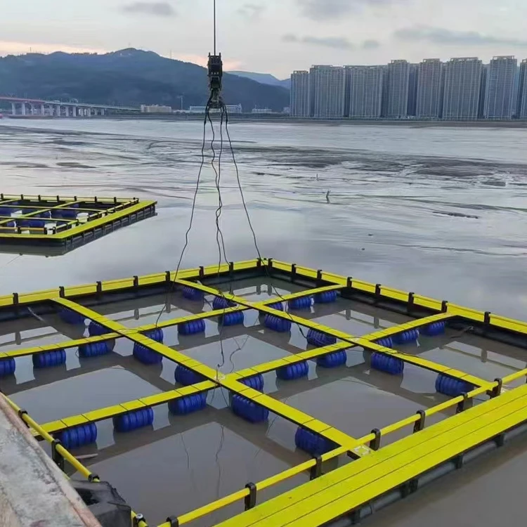 Factory Price Fish Farming Equipments Round Hdpe Aquaculture Floating Hdpe Fish Cage