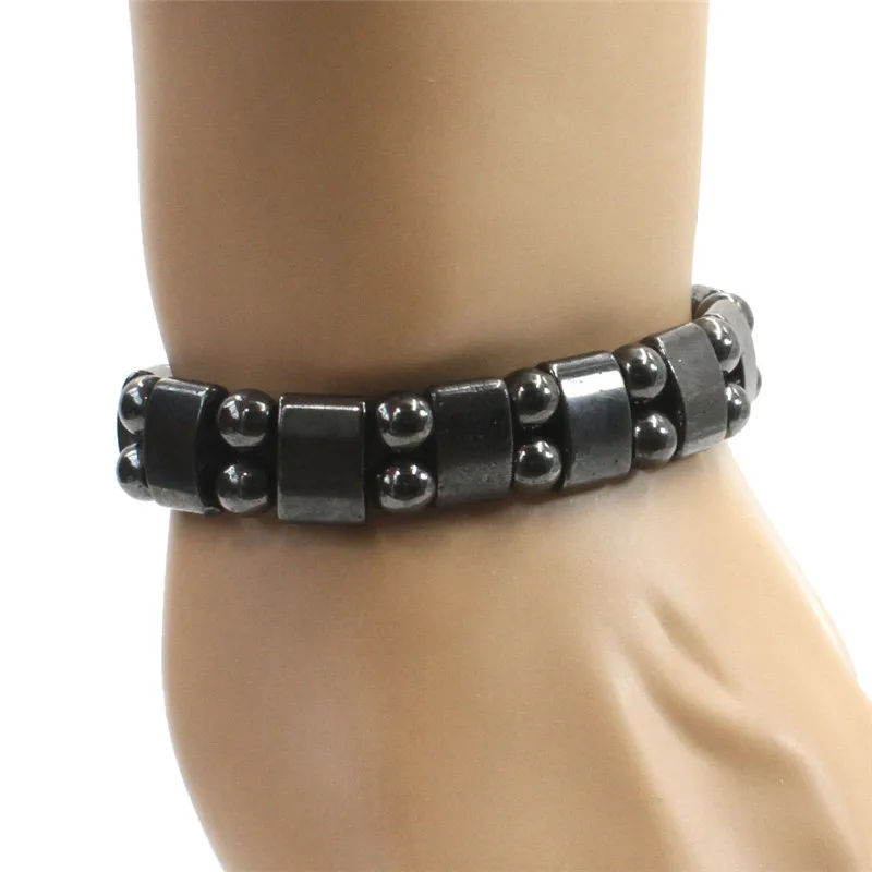 Fashion Natural Hematite Men Bracelets  Charm Handmade Beads Bracelet-3