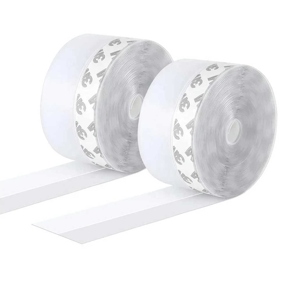 45 mm width Transparent Adhesive Tape Silicone sealing strip For Doors Windows And Shower Glass Gaps