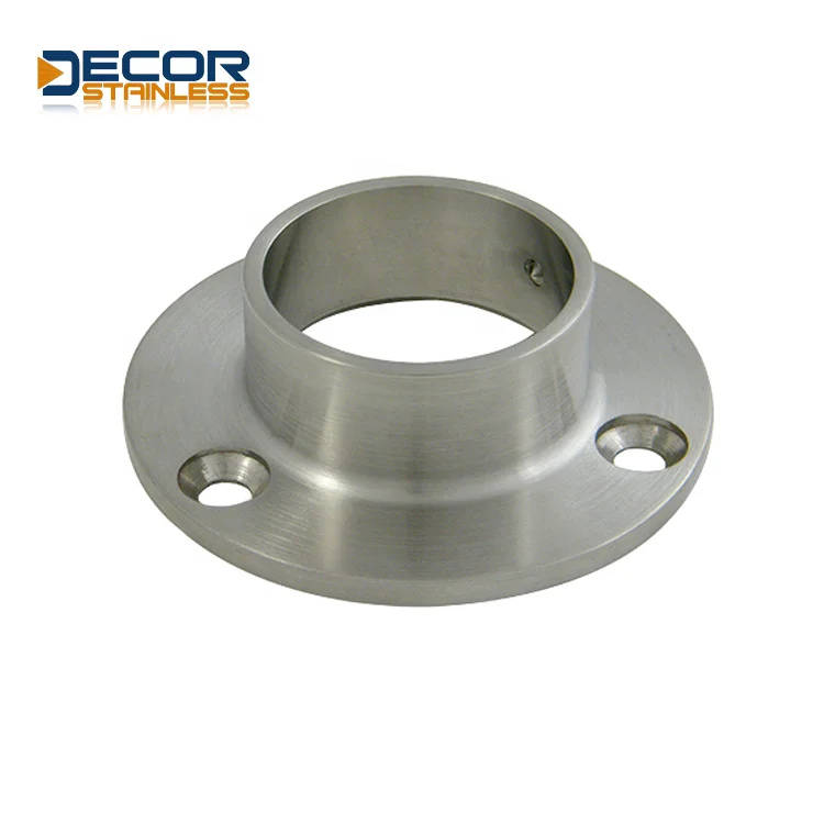 Balcony corridor column stable Round Base Flange Balcony Railing Parts for Heavy Duty Handrail Railing