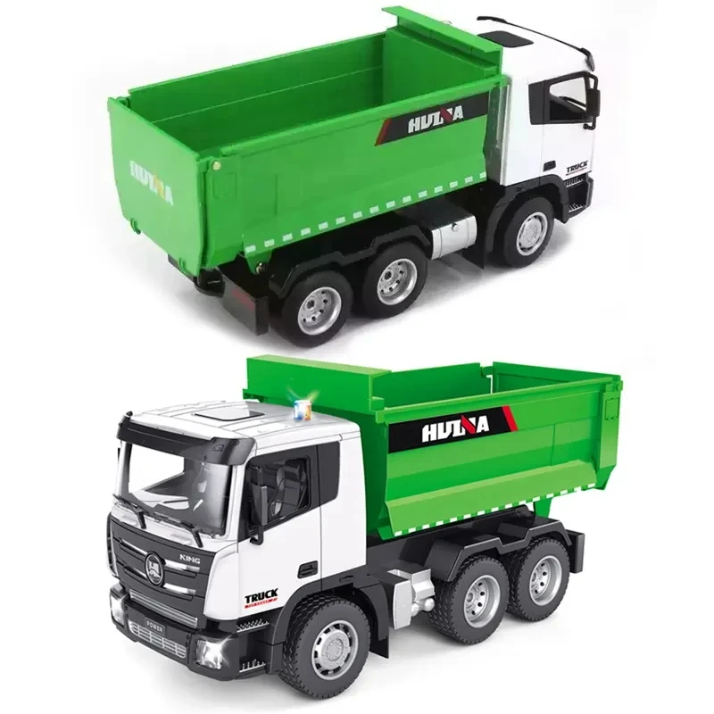 HUINA Nine-channel 1:18 1556 Loader Tractor RC Dump Truck Model Remote Control Alloy Engineering Vehicle BeachToys Boys Gifts